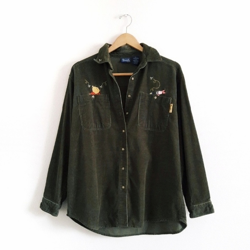 VTG Disney Winnie the Pooh Dark Green Jacket
